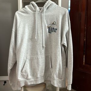 Miller Lite Grey Hoodie!